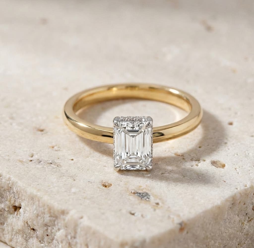 Emerald Cut Diamond Ring - Diamond Boulevard Burnside