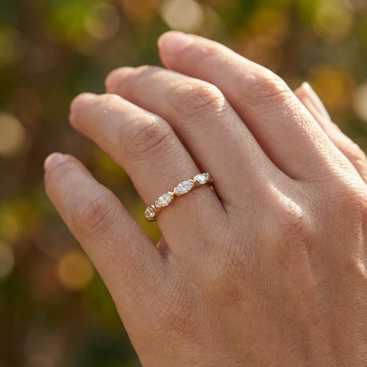 Marquise Cut Wedding Ring - Diamond Boulevard Burnside